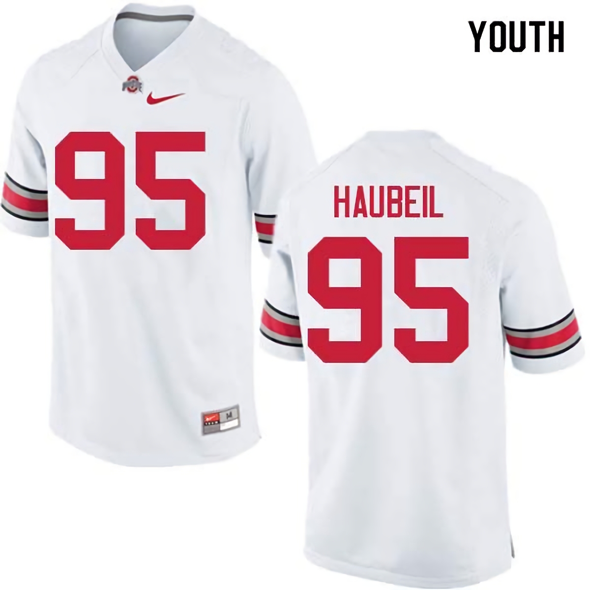 Blake Haubeil Ohio State Buckeyes Youth NCAA #95 Nike White College Stitched Football Jersey FAV0856GZ